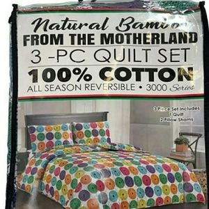 Natural Bamboo 3-Pc. Reversible sheet Set